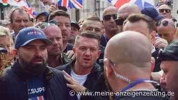 Polizei stoppt rechtsextremen Aktivisten Robinson nach Russland-Reise in London