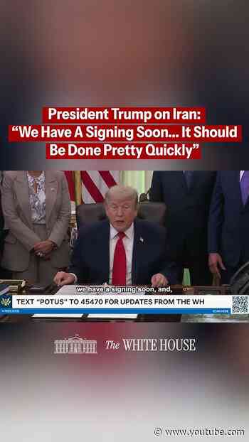 "Most importantly, we have a deal that Iran will never have a nuclear weapon." - President Trump 🇺🇸