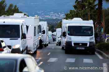 Une centaine de caravanes s’installent à La Crau et provoquent d’importants bouchons, la Ville va engager une procédure d’expulsion