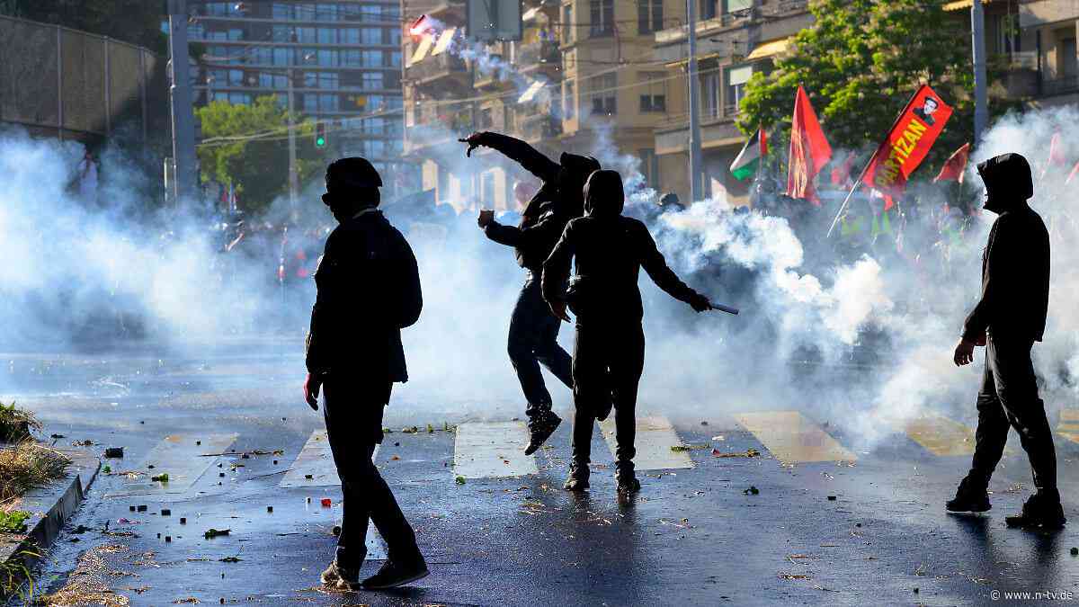 Im Vorfeld der G7: Bei Protesten in Genf fliegen Steine und bersten Fenster