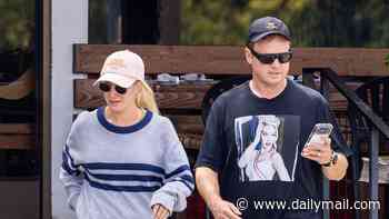 Spencer Pratt and wife Heidi Montag flee LA for a meal after he claimed fire at business was set by enemies