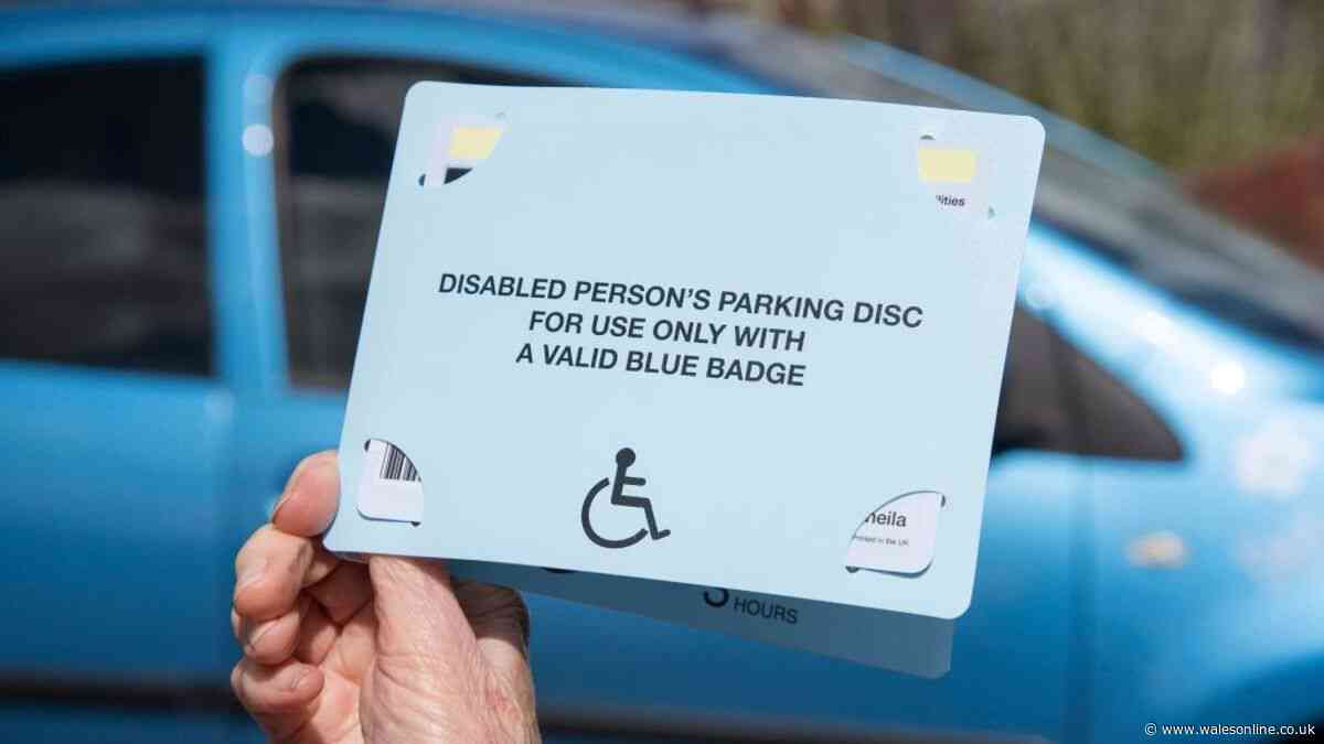 Warning to blue badge users as fines are issued in Welsh car parks