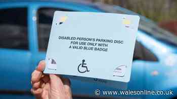 Warning to blue badge users as fines are issued in Welsh car parks