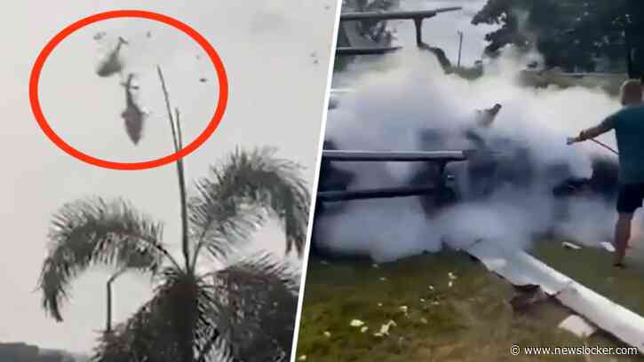 Beelden: zeker zes doden bij botsing tussen helikopters in Brazilië