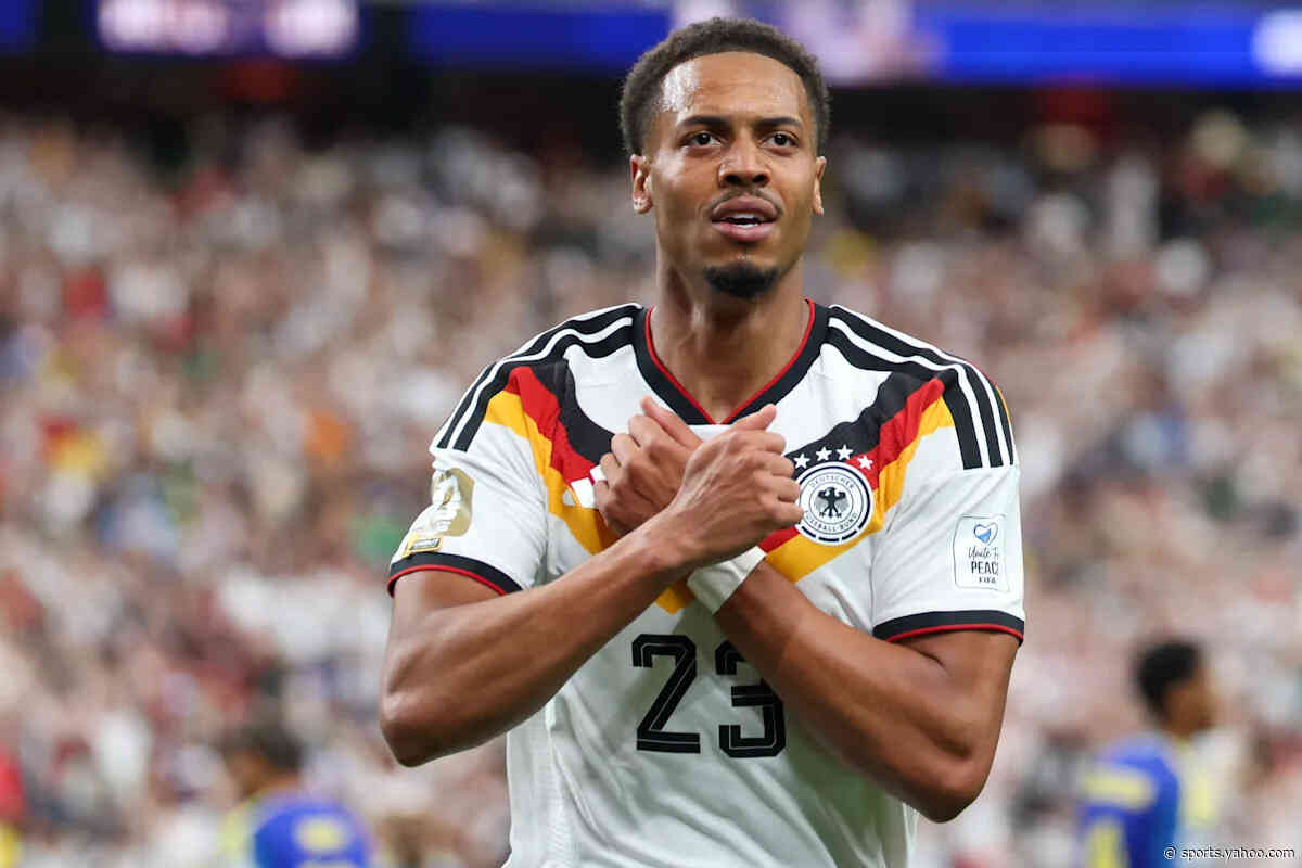 Curaçao scores a goal in its first World Cup game, but Germany still gets a blowout win