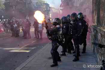 Protesters in Geneva clash with police ahead of the G7 summit in nearby France