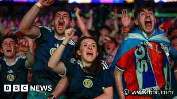 Jubilation as Scotland fans celebrate win