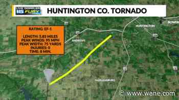 More Thursday tornadoes confirmed, bringing total in NE IN to seven