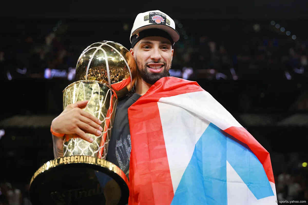 Jose Alvarado takes Knicks' title celebration to Puerto Rican Day Parade alongside New York Mayor Zohran Mamdani: 'I'm blessed — and a little drunk'