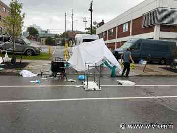 69th Allentown Art Festival ends early with a rumble, a crash, a thorough soaking!