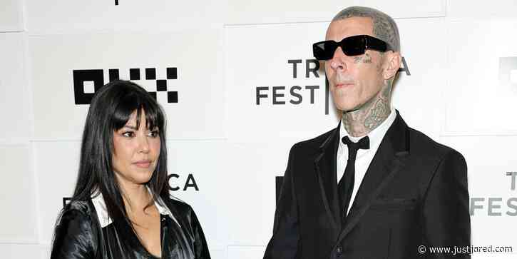 Kourtney Kardashian & Travis Barker Walk First Red Carpet In Over 2 Years, Attend His Tribeca Film Festival Premiere