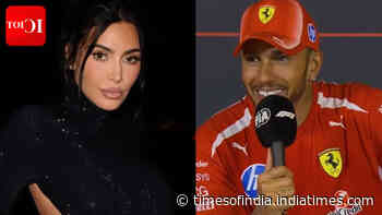 Kim celebrates Lewis' Grand Prix win - WATCH
