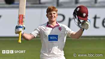 Thomas Rew hits maiden ton for dominant Somerset at Notts