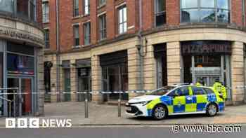 City centre alleyway cordon for rape investigation