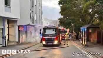 Takeaway blaze causes gas, water and power issues