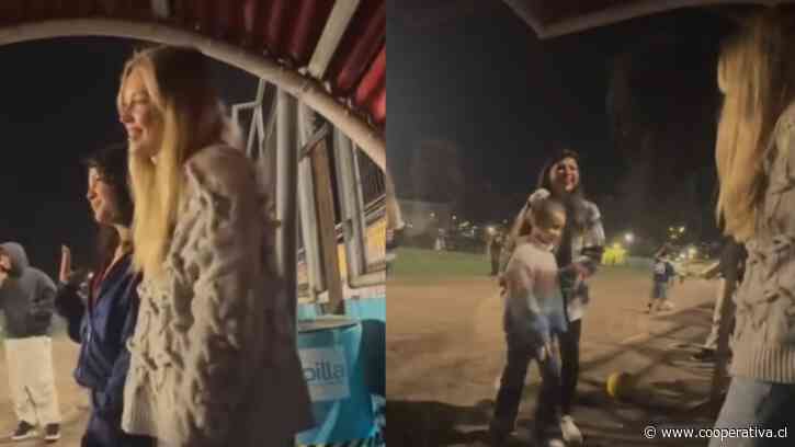 [VIDEO] Como una rockstar: Alexandra Litvinova, pareja de Alexis, se llenó de cariño en Tocopilla
