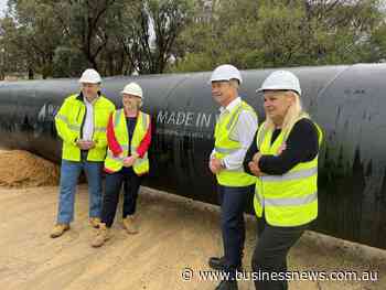Desal pipeline reaches halfway