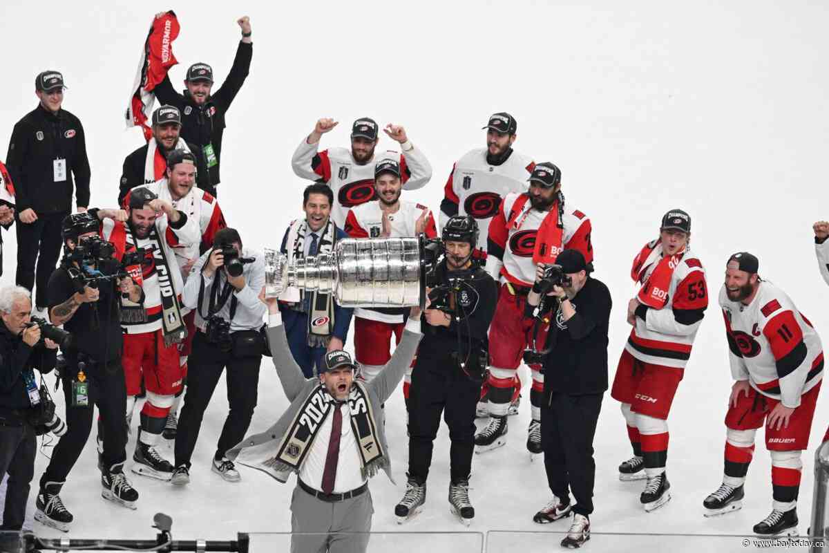 Hurricanes use stifling defence to beat Golden Knights 3-0 and win Stanley Cup