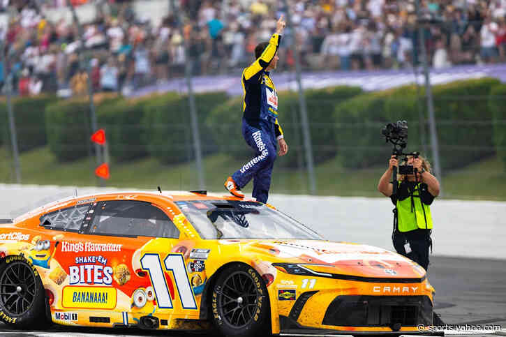 Denny Hamlin wins NASCAR Cup Series race at Pocono in June 2026