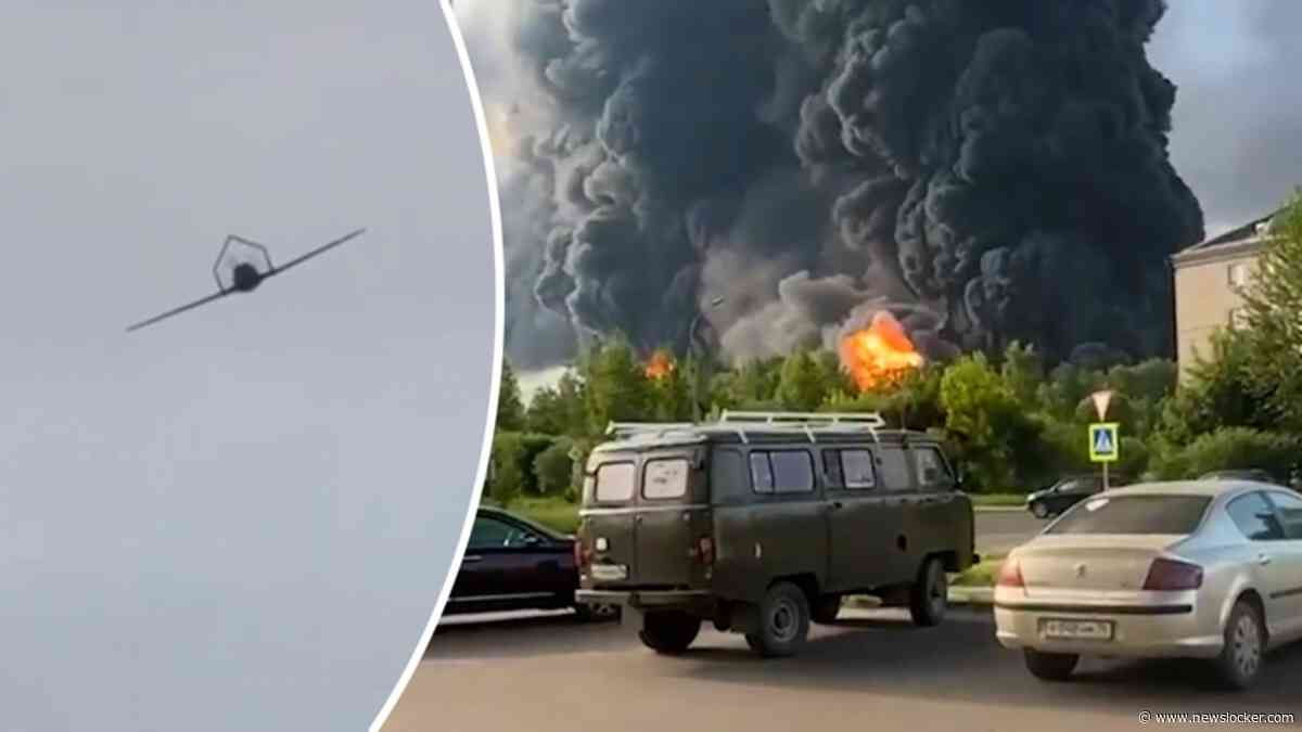 Oekraïense president deelt beelden van succesvolle drone-aanval