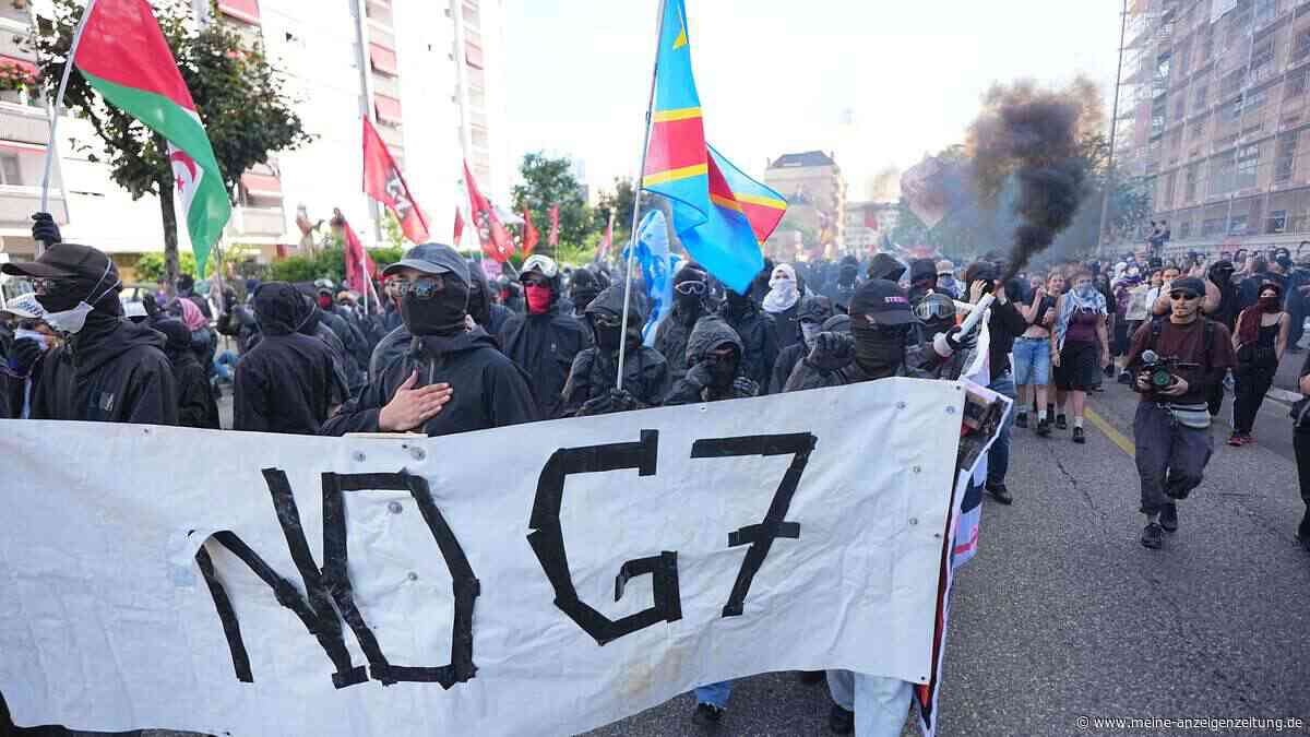 Proteste und Ausschreitungen: Vor dem G7-Gipfel in Évian kommt es in Genf zu gewaltvollen Szenen
