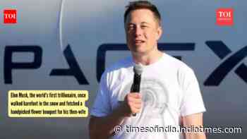 Elon Musk, the world's first trillionaire, once walked barefoot in the snow and fetched a handpicked flower bouquet for his then-wife