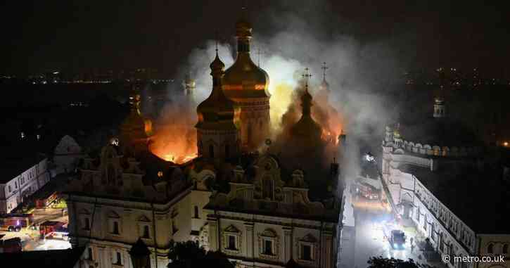 World heritage site up in flames after Putin launches overnight onslaught