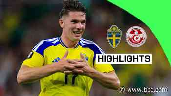 Gyokeres & Isak score as Sweden put five past Tunisia