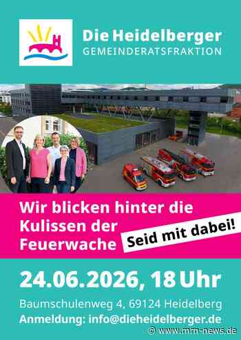 „Die Heidelberger“ laden zum Blick hinter den Kulissen der Feuerwache