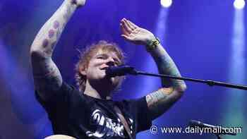 Ed Sheeran announces he will be taking a break from music to 'do the dad thing for a while' during first show of his North American tour