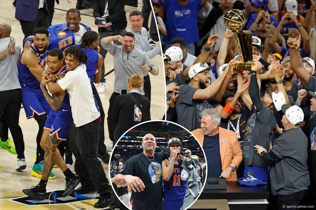 Knicks let loose in championship festivities after months of hypnotic focus and resiliency