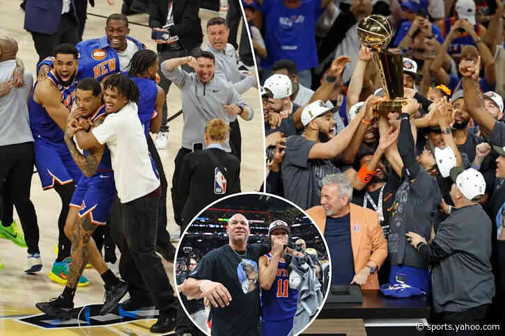 Knicks let loose in championship festivities after months of hypnotic focus and resiliency