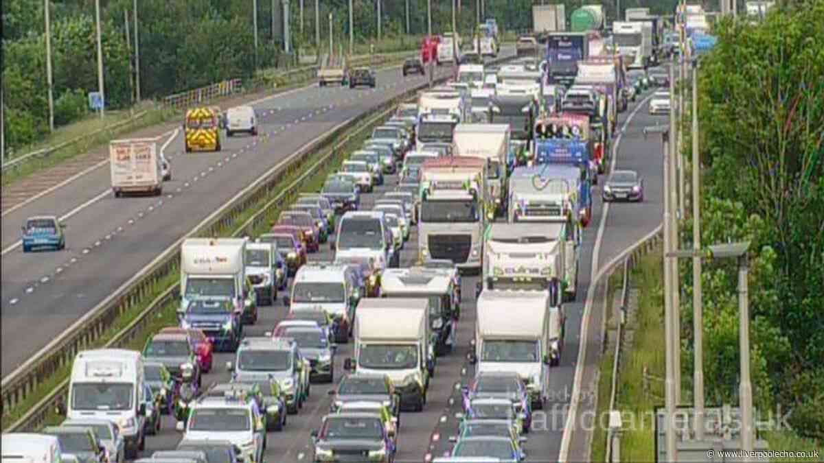 M62 traffic as multi-car crash causes long delays - recap