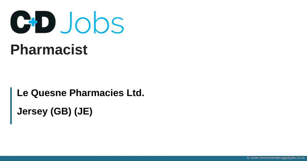 Le Quesne Pharmacies Ltd.: Pharmacist