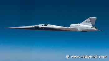 NASA's 'Son of Concorde' breaks the sound barrier: $247 million supersonic jet hits 713mph during test flight - paving the way for flights from London to New York in under 4 hours