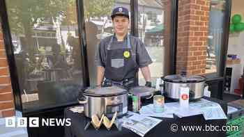 14-year-old chef who faced council ban creates budget recipes for foodbank