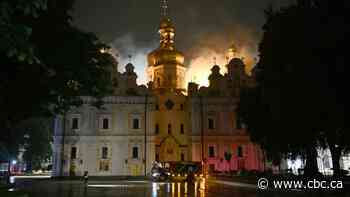 Russian attack sets fire to centuries-old religious site in Kyiv, kills rescuers in Kharkiv