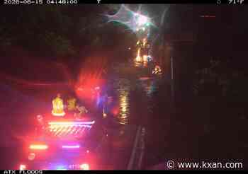 Driver rescued after going around barricade, trying to cross flooded road: ATCEMS