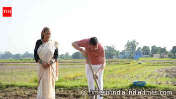 Uttarakhand CM Dhami promotes organic farming, ploughs field at private residence in Khatima