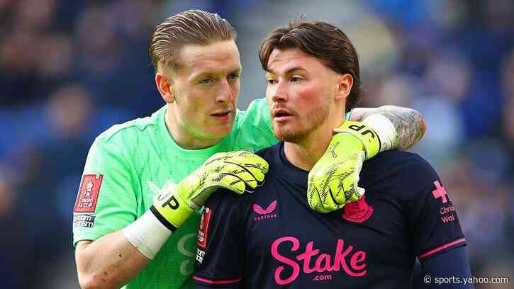 Pickford 'really pleased' for Everton team-mate Patterson