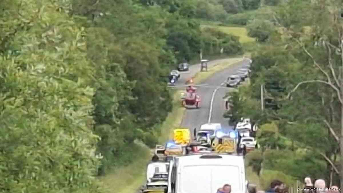 Man airlifted to hospital with serious injuries after crash