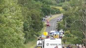 Man airlifted to hospital with serious injuries after crash