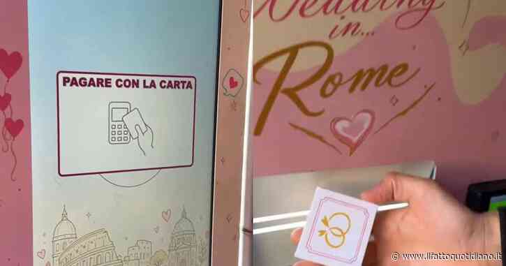 Non in chiesa né in Comune: a Roma nasce la Wedding Machine, il “matrimonio” in tre minuti che sta diventando un fenomeno virale