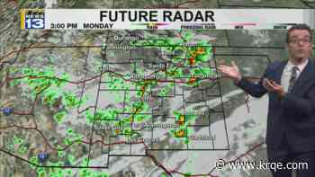 Some storms but hotter, drier and calmer weather