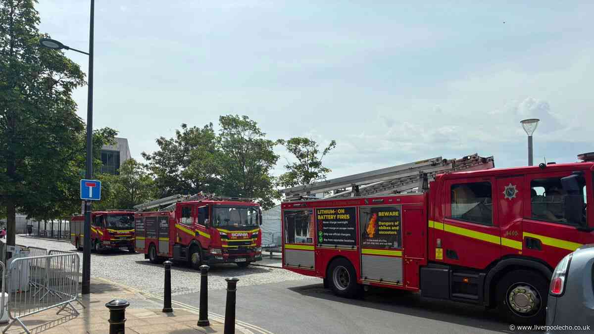 Major emergency response at Liverpool waterfront updates