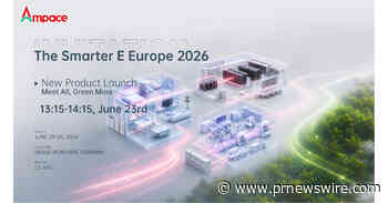 Ampace presenta su visión "Conectar con todos, ser más ecológico" en Intersolar Europe 2026