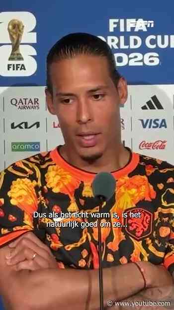 Virgil van Dijk laat weten geen fan te zijn van de drinkpauzes op het WK🚰