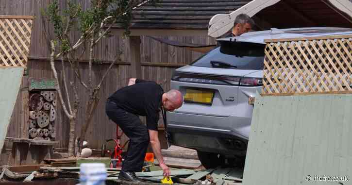 Three children injured after car crashes through fence into nursery playground