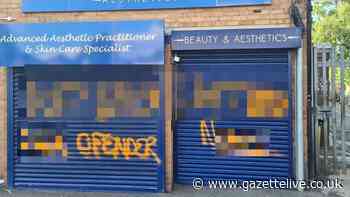 Shop owners left footing bill after vandals go on graffiti 'rampage' in Middlesbrough