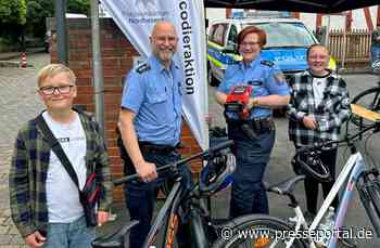 POL-ESW: Präventionsaktion: Polizei codierte Fahrräder beim Sommerfest in Großalmerode